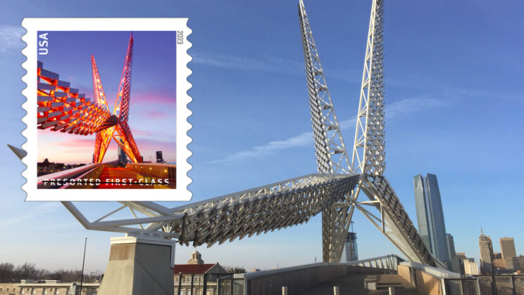 Skydance Bridge, Designed by OU Gibbs College Dean, Featured on USPS Stamp