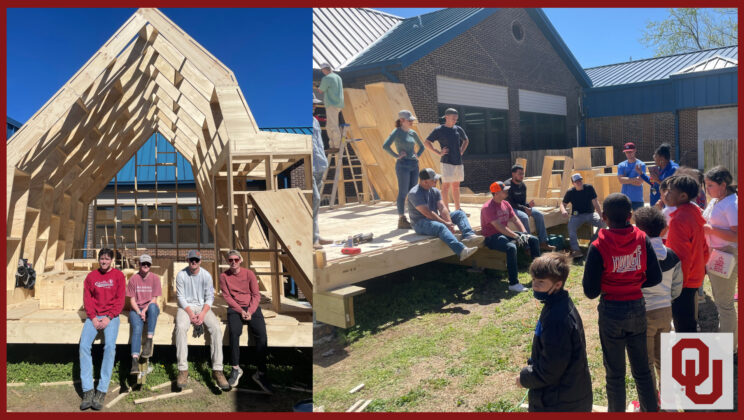 OU Construction Science Students Build Greenhouse Outdoor Classroom for OKC Public School