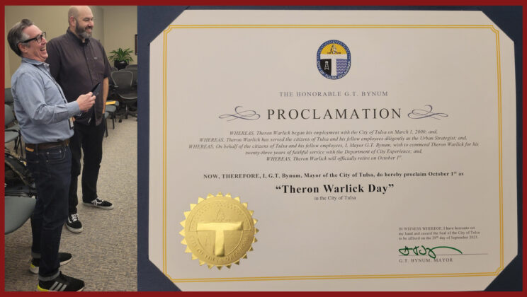 Urban Design Alumnus Receives Proclamation from Mayor of Tulsa